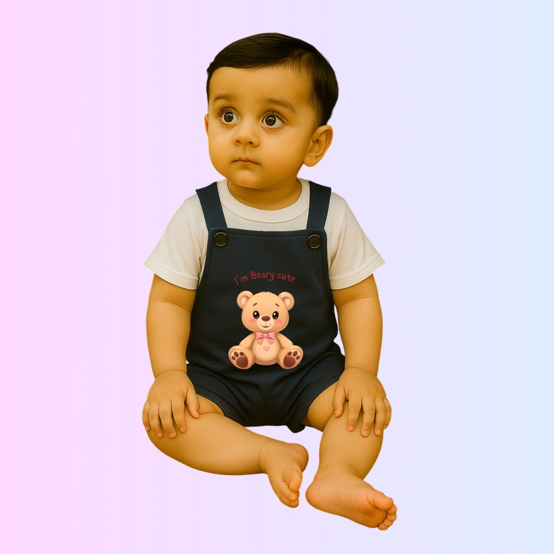 I'm Beary Cute - Dungarees