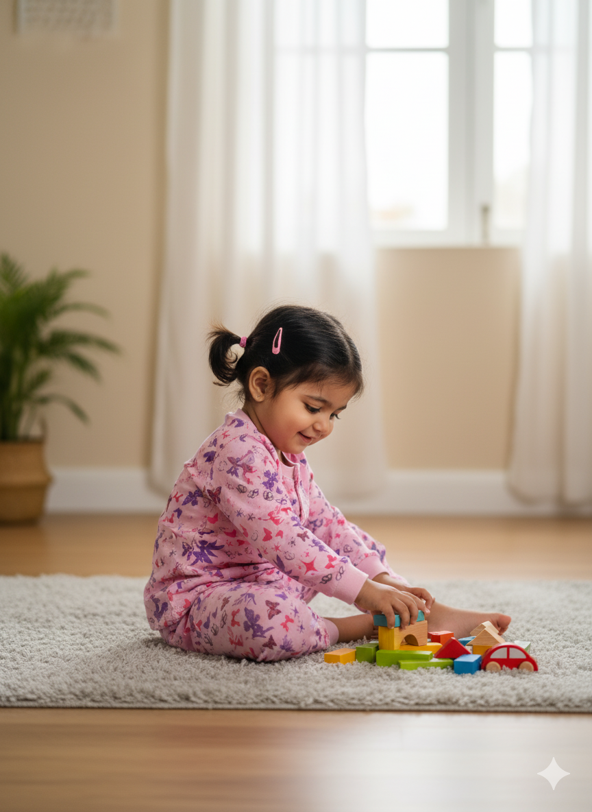 Soft Pink Pajama Set - Fairy Tale Design