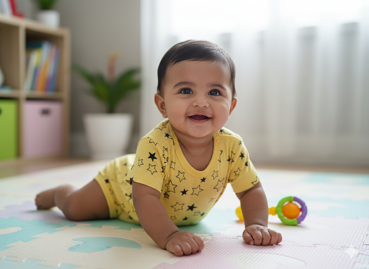 Yellow Rompers - Star Design