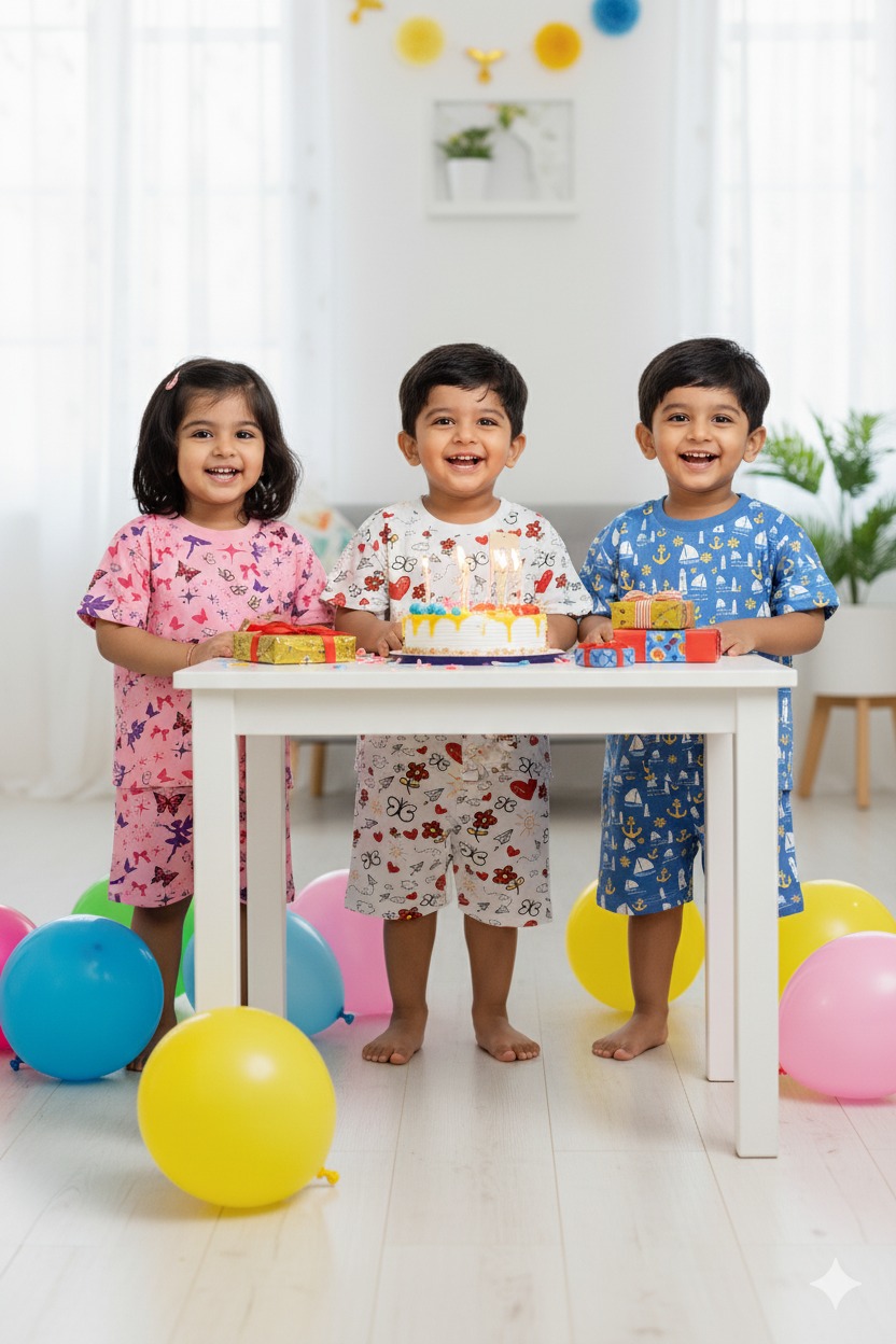 Pink Co-ord Sets - Butterfly Garden Design (Oversized)