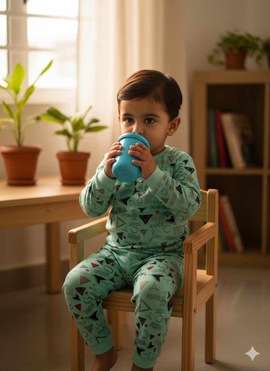 Mint Pajama Set - Geometric Dreams