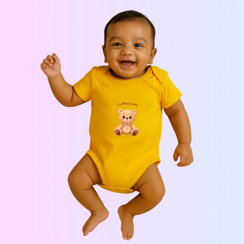 Rompers - I'm Beary cute (Envelope Shoulders)