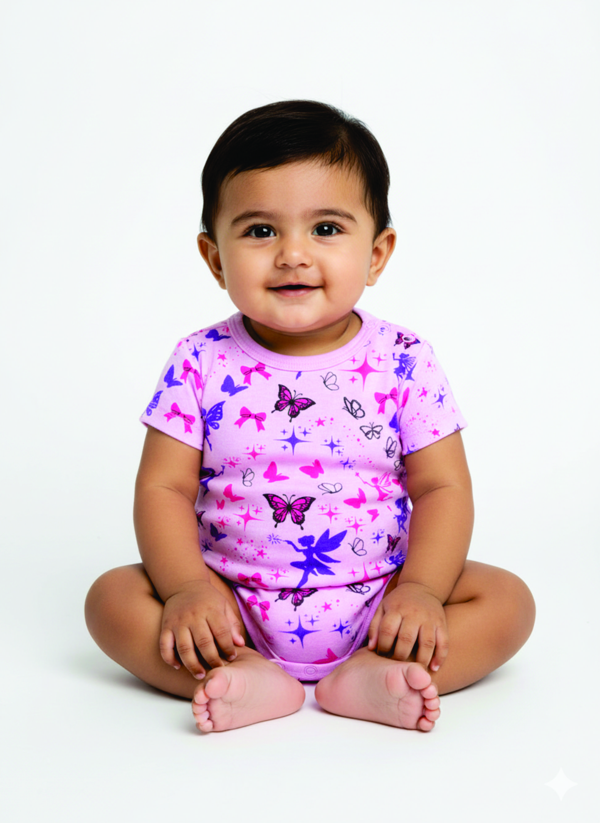 Soft Pink Rompers - Fairy Tale Design