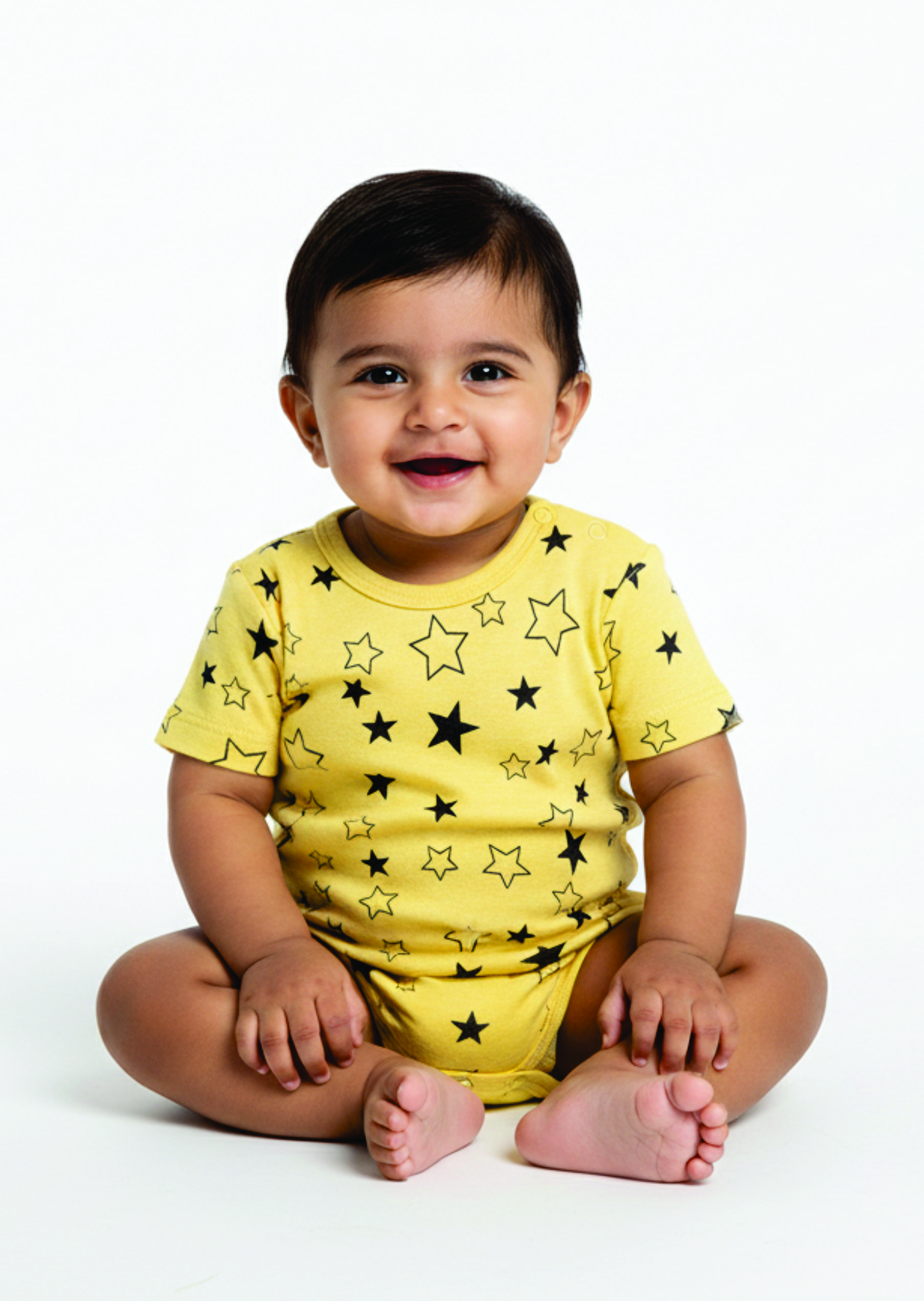 Yellow Rompers - Star Design